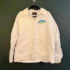 VTG Swingster Sea Ray Boats Men’s L Windbreaker w Buttons Jacket